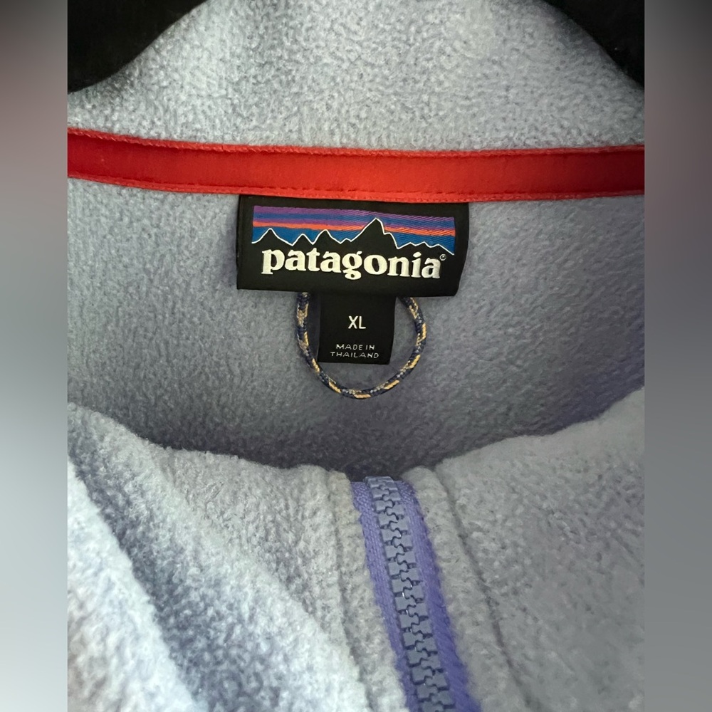 Patagonia Women’s Synchilla Microdini 1/2-Zip Fleece Pullover, Blue, Sz - XL - Picture 5 of 10